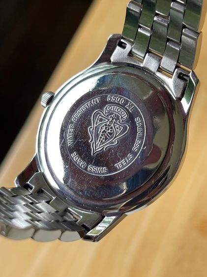 GUCCI 5500XL 38 mm Silver Dial Swiss Quartz Steel Men’s Watch YA005212 รูปที่ 11