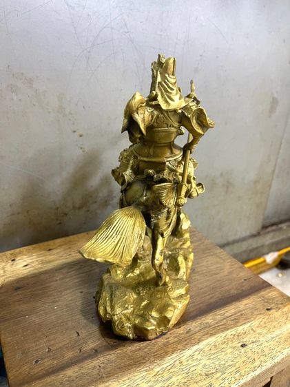 เทพเจ้ากวนอู ขี่ม้า ทองเหลือง รูปที่ 6