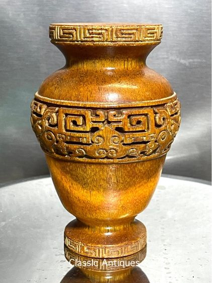 แจกัน งานแกะสลักสะสม รูปที่ 7