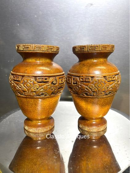 แจกัน งานแกะสลักสะสม