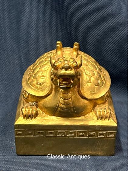 ตราประทับ เต่ามังกร กระไหล่ทอง A1 รูปที่ 2