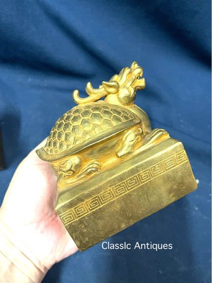 ตราประทับ เต่ามังกร กระไหล่ทอง A1 รูปที่ 16