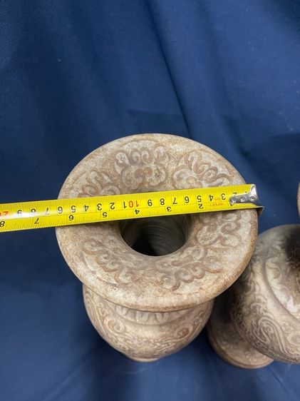 แจกันหิน แกะสลัก ขนาดใหญ่สะสม รูปที่ 17