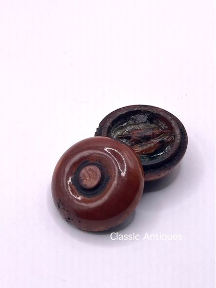 ตลับสีผึ้ง โบราณเก่าสะสม รูปที่ 4