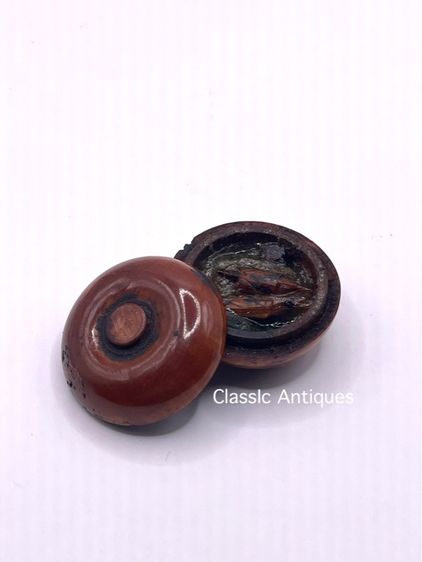 ตลับสีผึ้ง โบราณเก่าสะสม