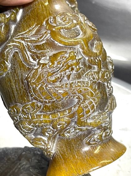 แจกัน มังกร งานแกะสลักสะสม รูปที่ 14