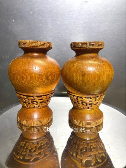 แจกัน งานแกะสลักสะสมc1 รูปที่ 2