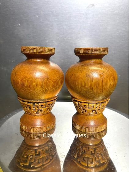 แจกัน งานแกะสลักสะสมc1 รูปที่ 3