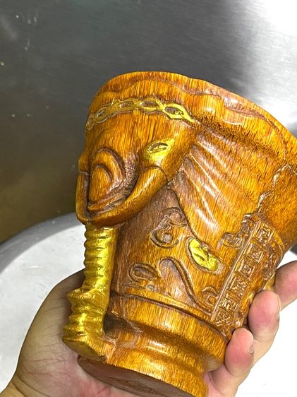 จอก ช้าง งานแกะสลักสะสม รูปที่ 13