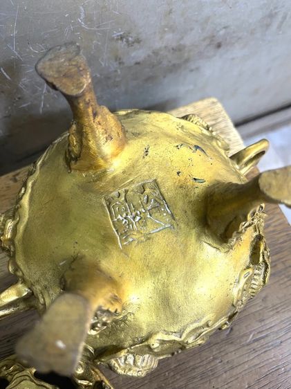 กระถาง กำยาน มังกร ทองเหลืองสะสม รูปที่ 14