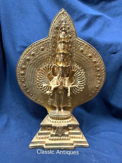 เจ้าแม่กวนอิม พันมือ กะไหล่ทองสะสม รูปที่ 2