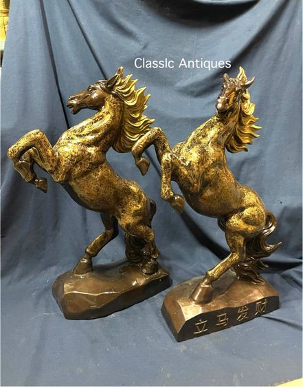 ม้า อาชา ทองเหลือง ตัวใหญ่สะสม รูปที่ 4