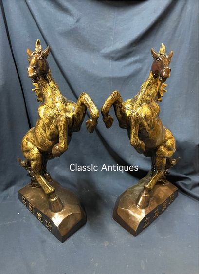 ม้า อาชา ทองเหลือง ตัวใหญ่สะสม รูปที่ 3