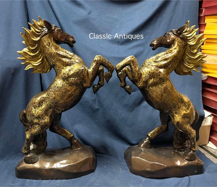 ม้า อาชา ทองเหลือง ตัวใหญ่สะสม รูปที่ 8