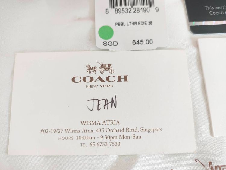 Coachแท้ หนังแท้ มีสายสะพายยาว อปกครบ รูปที่ 8