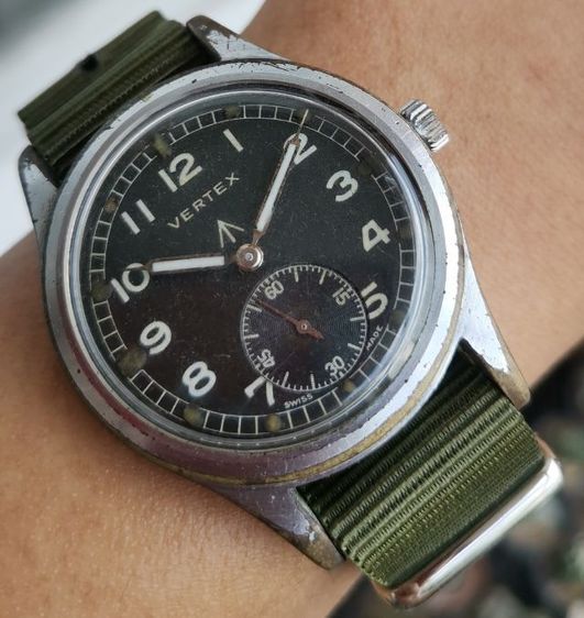 นาฬิกาทหารวินเทจ Vintage Vertex Dirty​ Dozen​ WWII Military Watch ไขลาน​ ที่สุดของความหายาก ราคาแบ่งปันครับ รูปที่ 4