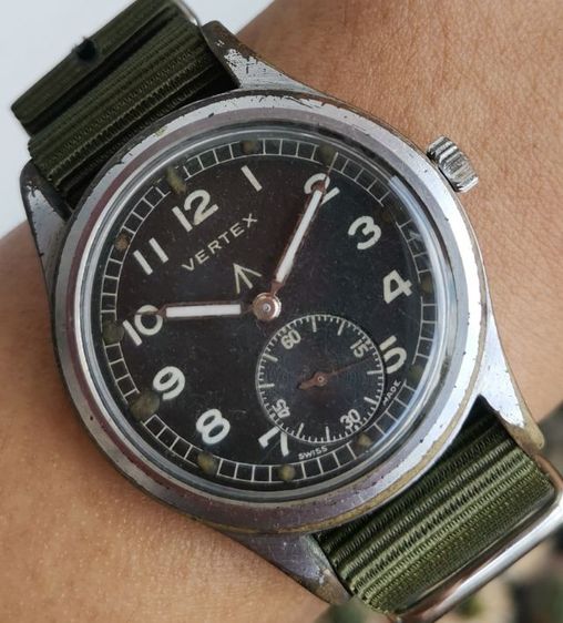 นาฬิกาทหารวินเทจ Vintage Vertex Dirty​ Dozen​ WWII Military Watch ไขลาน​ ที่สุดของความหายาก ราคาแบ่งปันครับ รูปที่ 5