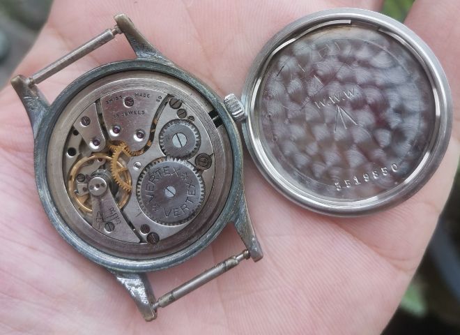 นาฬิกาทหารวินเทจ Vintage Vertex Dirty​ Dozen​ WWII Military Watch ไขลาน​ ที่สุดของความหายาก ราคาแบ่งปันครับ รูปที่ 9