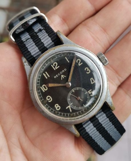 เงิน อื่นๆ นาฬิกาทหารวินเทจ Vintage Record Dirty​ Dozen​ WWII Military Watch ไขลาน สายทหารต้องเก็บครับ ราคาแบ่งปัน