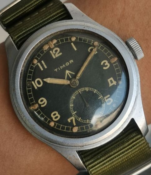 นาฬิกาทหารวินเทจ Vintage Timor Dirty​ Dozen​ WWII Military Watch ไขลาน ตัวจบแนวทหาร ราคาแบ่งปันครับ รูปที่ 5