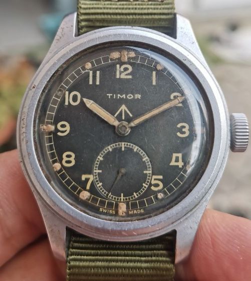 นาฬิกาทหารวินเทจ Vintage Timor Dirty​ Dozen​ WWII Military Watch ไขลาน ตัวจบแนวทหาร ราคาแบ่งปันครับ รูปที่ 2