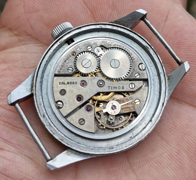 นาฬิกาทหารวินเทจ Vintage Timor Dirty​ Dozen​ WWII Military Watch ไขลาน ตัวจบแนวทหาร ราคาแบ่งปันครับ รูปที่ 11
