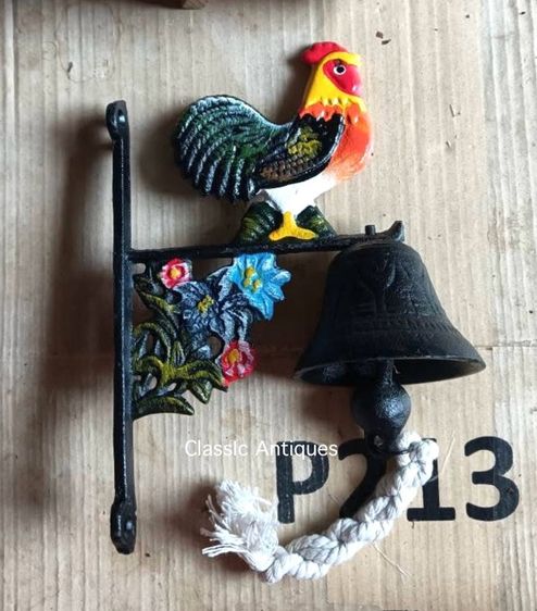 ระฆังไก่ เหล็กหล่อ สะสม รูปที่ 2