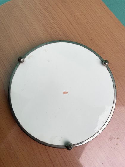 ถาดกระเบื้อง ดอกกุหลาบ ยุค ร.5 โบราณเก่าสะสมA1 รูปที่ 9