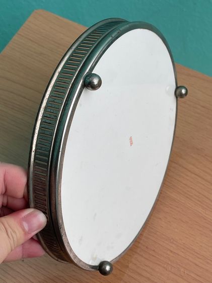 ถาดกระเบื้อง ดอกกุหลาบ ยุค ร.5 โบราณเก่าสะสมA1 รูปที่ 11