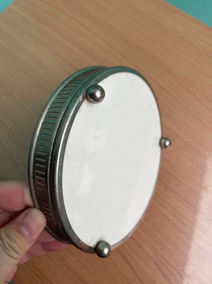 ถาดกระเบื้อง ดอกไม้ ยุค ร.5 โบราณเก่าสะสมA2 รูปที่ 7