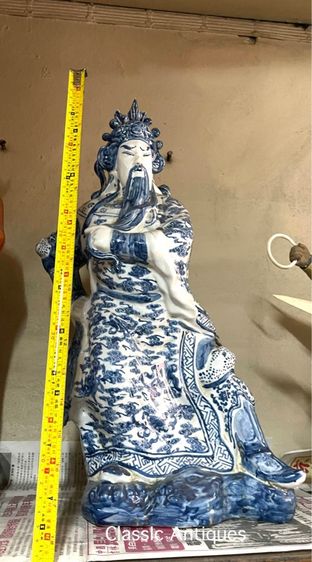 เทพเจ้ากวนอู กังไสลายคราม สะสม รูปที่ 8