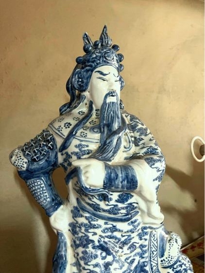 เทพเจ้ากวนอู กังไสลายคราม สะสม รูปที่ 5