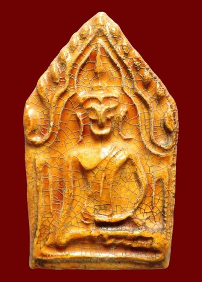 พระขุนแผนเคลือบ กรุวัดใหญ่ชัยมงคล  PKP005