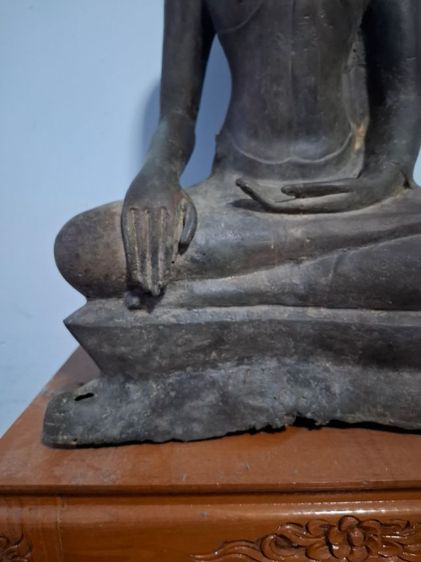 🚩(มาใหม่) พระเจ้าอู่ทอง สมัยอยุธยา เนื้อสัมฤทธิ์หล่อบางโบราณ รูปที่ 10