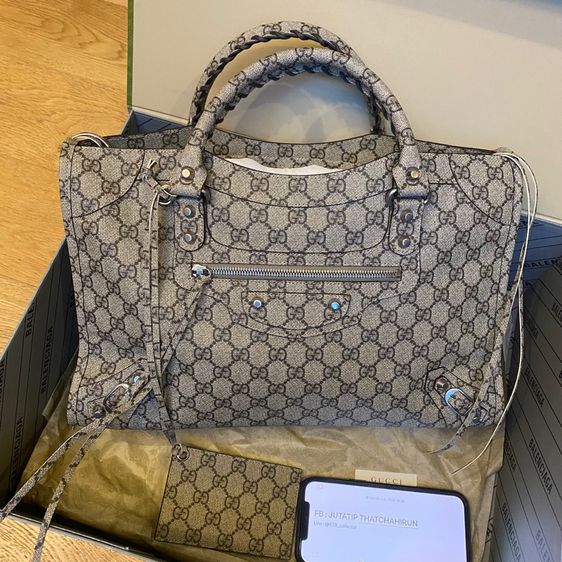 Gucci x Balenciaga The Hacker Project Medium Neo Classic Bag Variation 2  รูปที่ 4