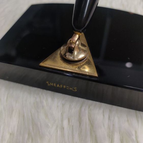 ปากกาหัวแร้งโบราณ Sheaffer s หัวทองคำ 14K พร้อมแท่นเสียบยุคปี 70-80 สภาพสมบูรณ์  รูปที่ 2