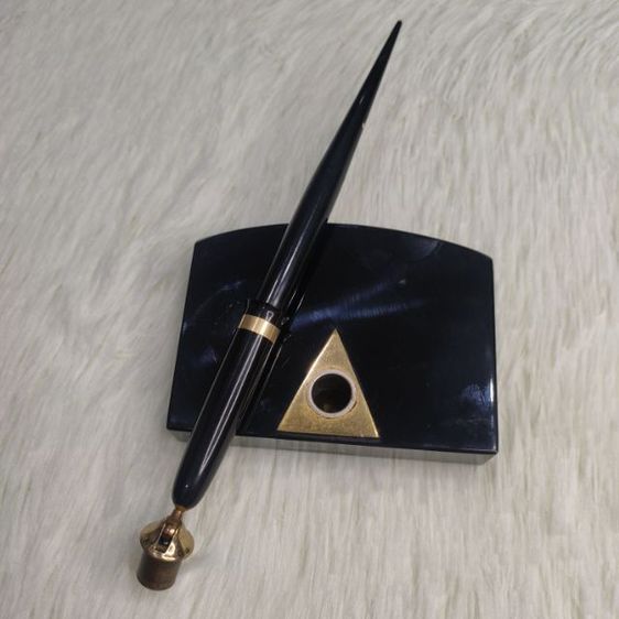 ปากกาหัวแร้งโบราณ Sheaffer s หัวทองคำ 14K พร้อมแท่นเสียบยุคปี 70-80 สภาพสมบูรณ์  รูปที่ 10