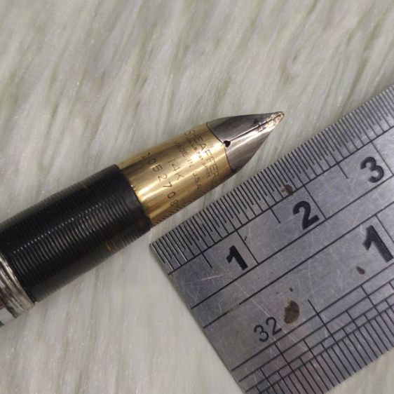ปากกาหัวแร้งโบราณ Sheaffer s หัวทองคำ 14K พร้อมแท่นเสียบยุคปี 70-80 สภาพสมบูรณ์  รูปที่ 11