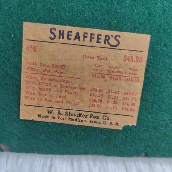 ปากกาหัวแร้งโบราณ Sheaffer s หัวทองคำ 14K พร้อมแท่นเสียบหินอาเกตยุคปี 70-80 สภาพสมบูรณ์ รูปที่ 6