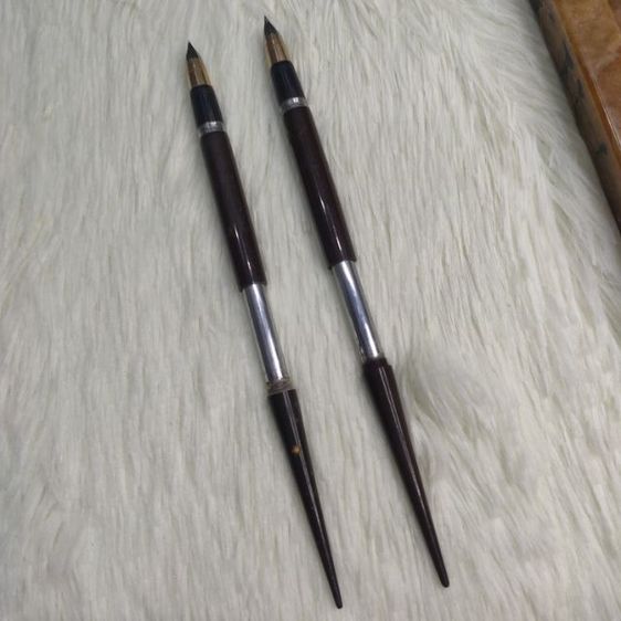 ปากกาหัวแร้งโบราณ Sheaffer s หัวทองคำ 14K พร้อมแท่นเสียบหินอาเกตยุคปี 70-80 สภาพสมบูรณ์ รูปที่ 14