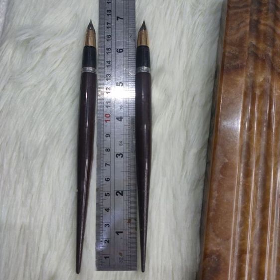 ปากกาหัวแร้งโบราณ Sheaffer s หัวทองคำ 14K พร้อมแท่นเสียบหินอาเกตยุคปี 70-80 สภาพสมบูรณ์ รูปที่ 11
