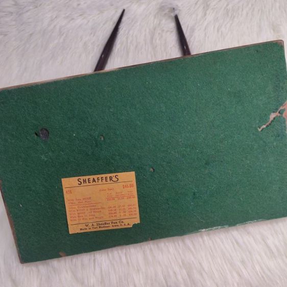 ปากกาหัวแร้งโบราณ Sheaffer s หัวทองคำ 14K พร้อมแท่นเสียบหินอาเกตยุคปี 70-80 สภาพสมบูรณ์ รูปที่ 5