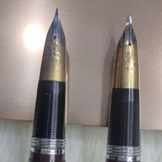 ปากกาหัวแร้งโบราณ Sheaffer s หัวทองคำ 14K พร้อมแท่นเสียบยุคปี 80-90 สภาพสมบูรณ์ รูปที่ 8