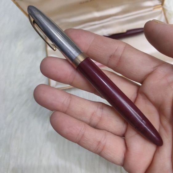 ชุดดินสอ ปากกาหมึก หัวแร้ง แบรนด์ Sheaffer's White dot fountain pen pencil พร้อมกล่องเดิมยุค 70s  สภาพพร้อมใช้  รูปที่ 9