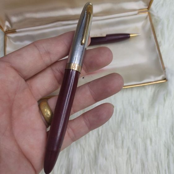 ชุดดินสอ ปากกาหมึก หัวแร้ง แบรนด์ Sheaffer's White dot fountain pen pencil พร้อมกล่องเดิมยุค 70s  สภาพพร้อมใช้  รูปที่ 15