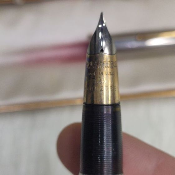 ชุดดินสอ ปากกาหมึก หัวแร้ง แบรนด์ Sheaffer's White dot fountain pen pencil พร้อมกล่องเดิมยุค 70s  สภาพพร้อมใช้  รูปที่ 10