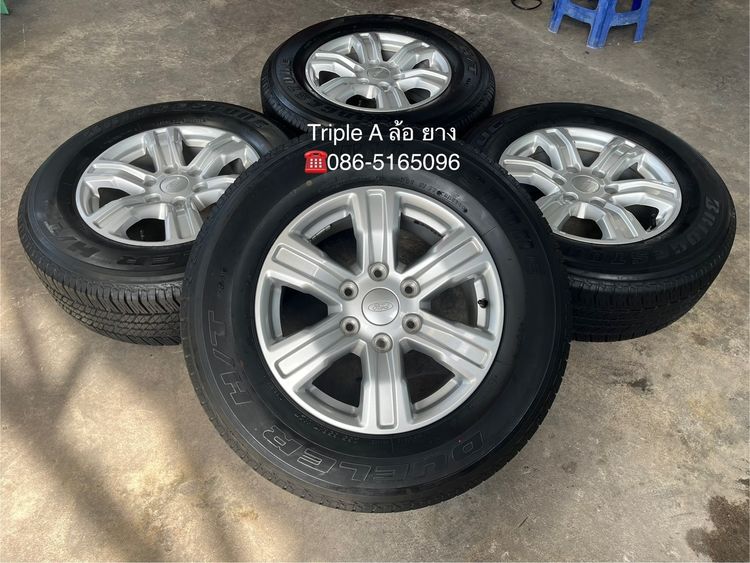 อื่นๆ อะลูมิเนียมอัลลอย 17" ✨ล้อแม็ก✨Ford Ranger XLT ขอบ 17 สีบอร์น แถมยาง 255-65-17 Bridgestone ปลายปี 19