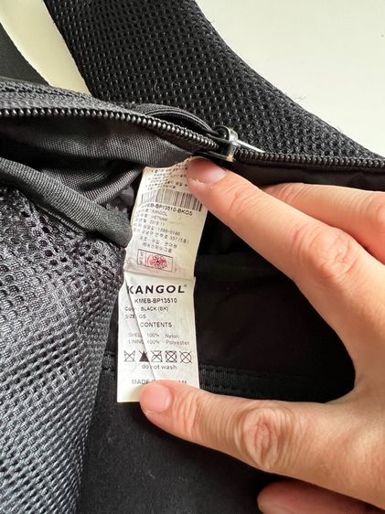Kangol กระเป๋าเป้ สีดำ รูปที่ 9