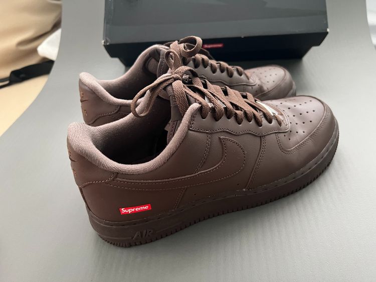 น้ำตาล รองเท้าผ้าใบ UK 8 | EU 42 | US 8.5 Nike Air Force 1 Low Supreme Brown