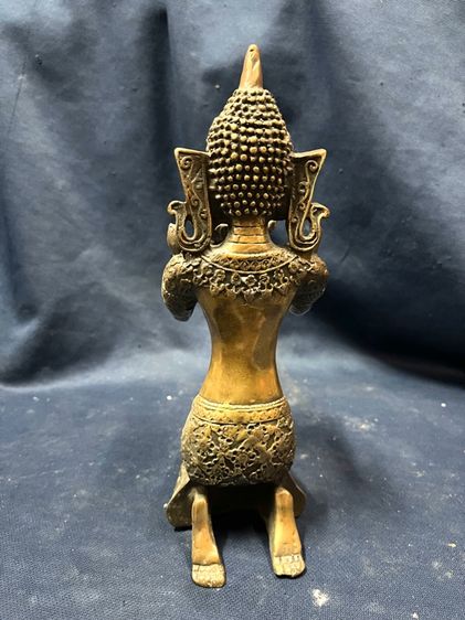 เชิงเทียน เทพถือดอกบัว ทองเหลืองสะสมA2 รูปที่ 10